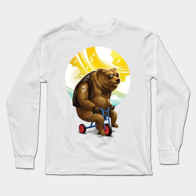 Born to bear wild Long Sleeve T-Shirt by dracoimagem